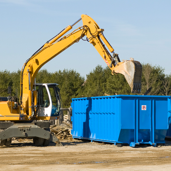 can i rent a residential dumpster for a construction project in Ireton